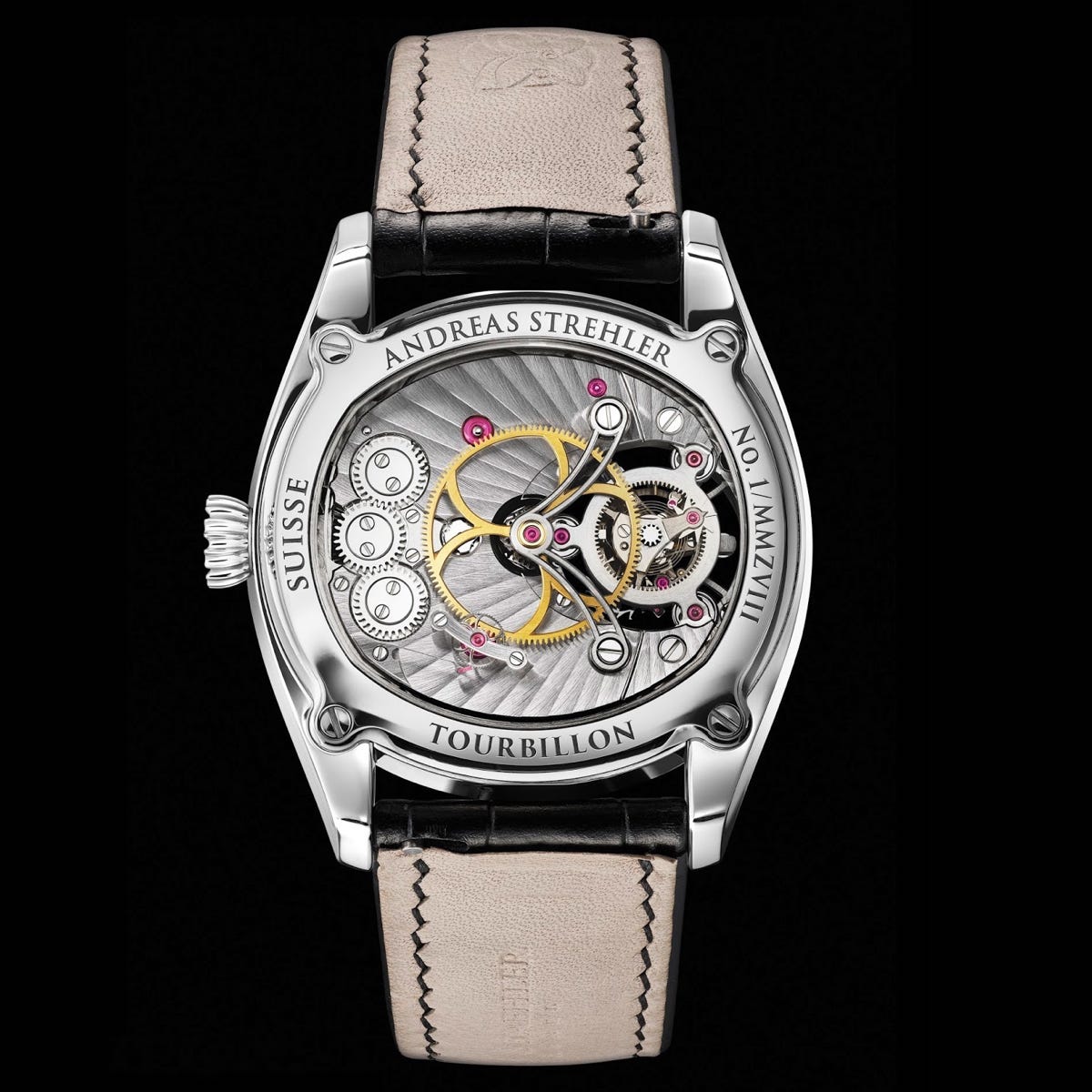 ANDREAS STREHLER TRANS-AXIAL REMONTOIR TOURBILLON CASEBACK