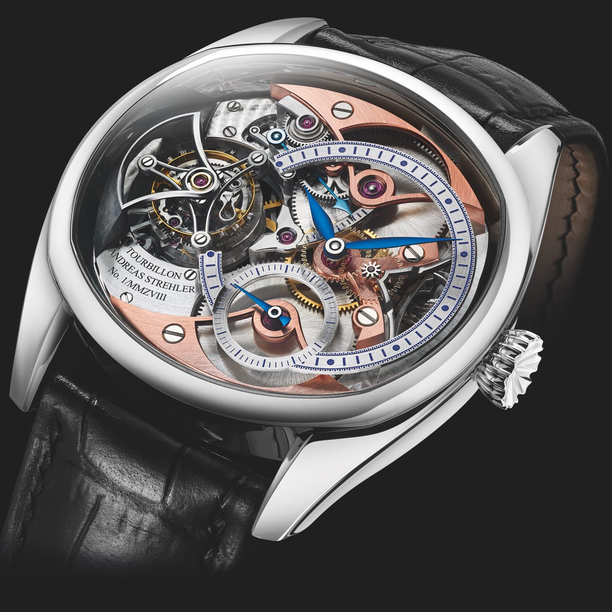 TRANS-AXIAL REMONTOIR TOURBILLON