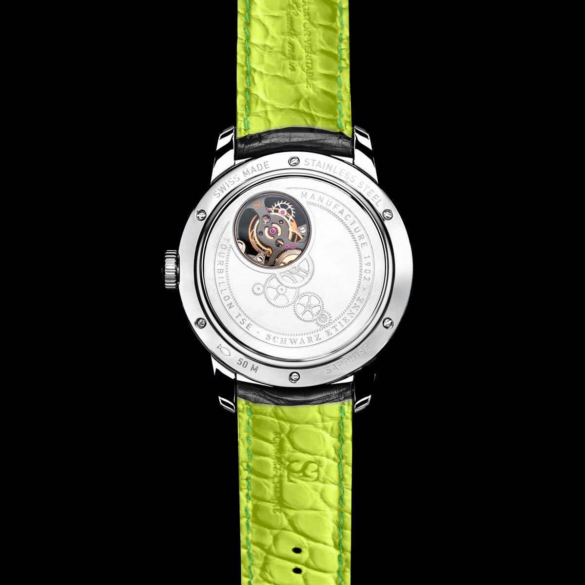 SCHWARZ ETIENNE LA-CHAUX-DE-FONDS FLYING TOURBILLON CASEBACK SCHWARZ ETIENNE LA-CHAUX-DE-FONDS FLYING TOURBILLON CASEBACK