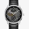 WALTZ N°1 SKELETON BY CARL SUCHY – STAINLESS STEEL WITH BLACK DIAL