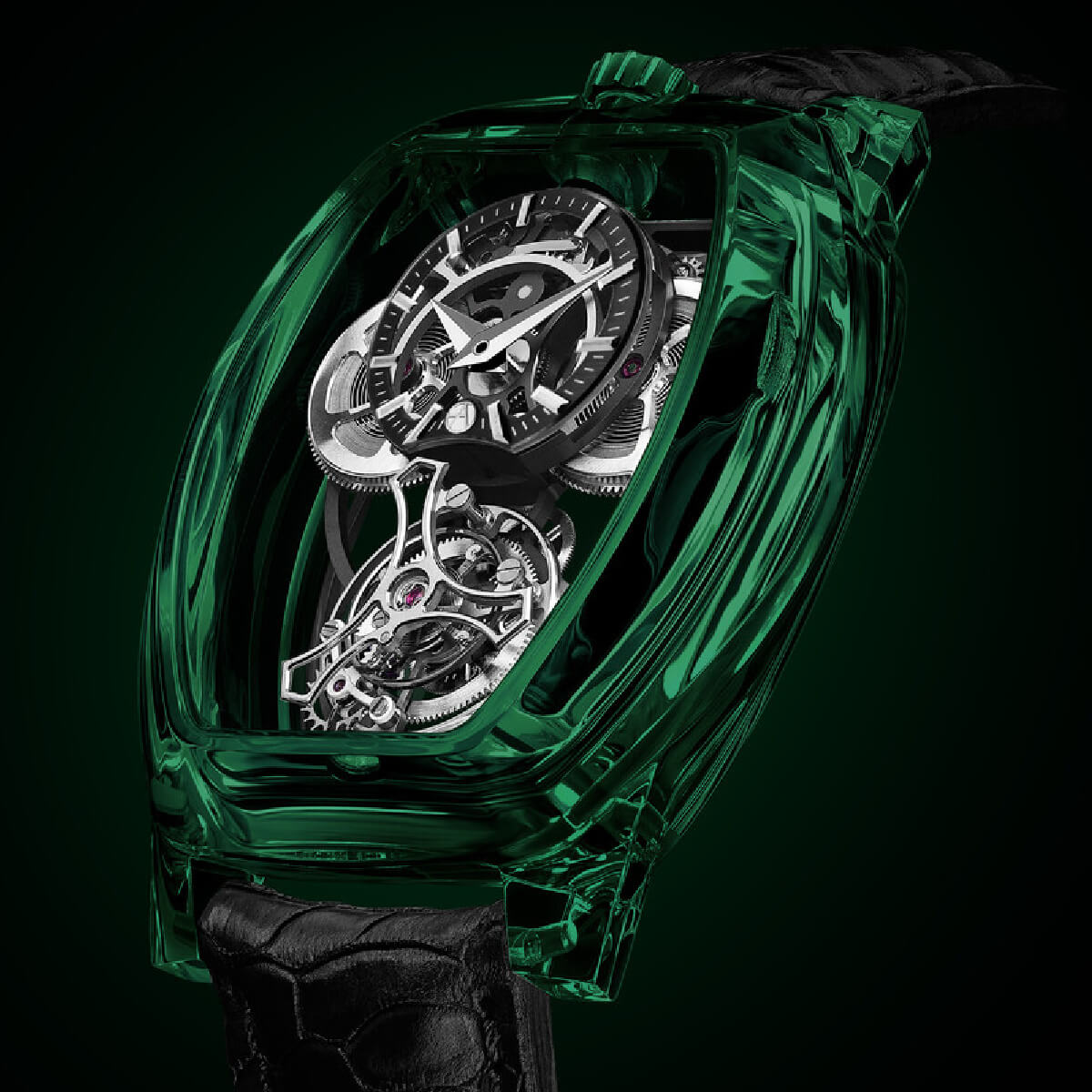 Artya Curvy Purity Tourbillon Nanosaphir Emerald