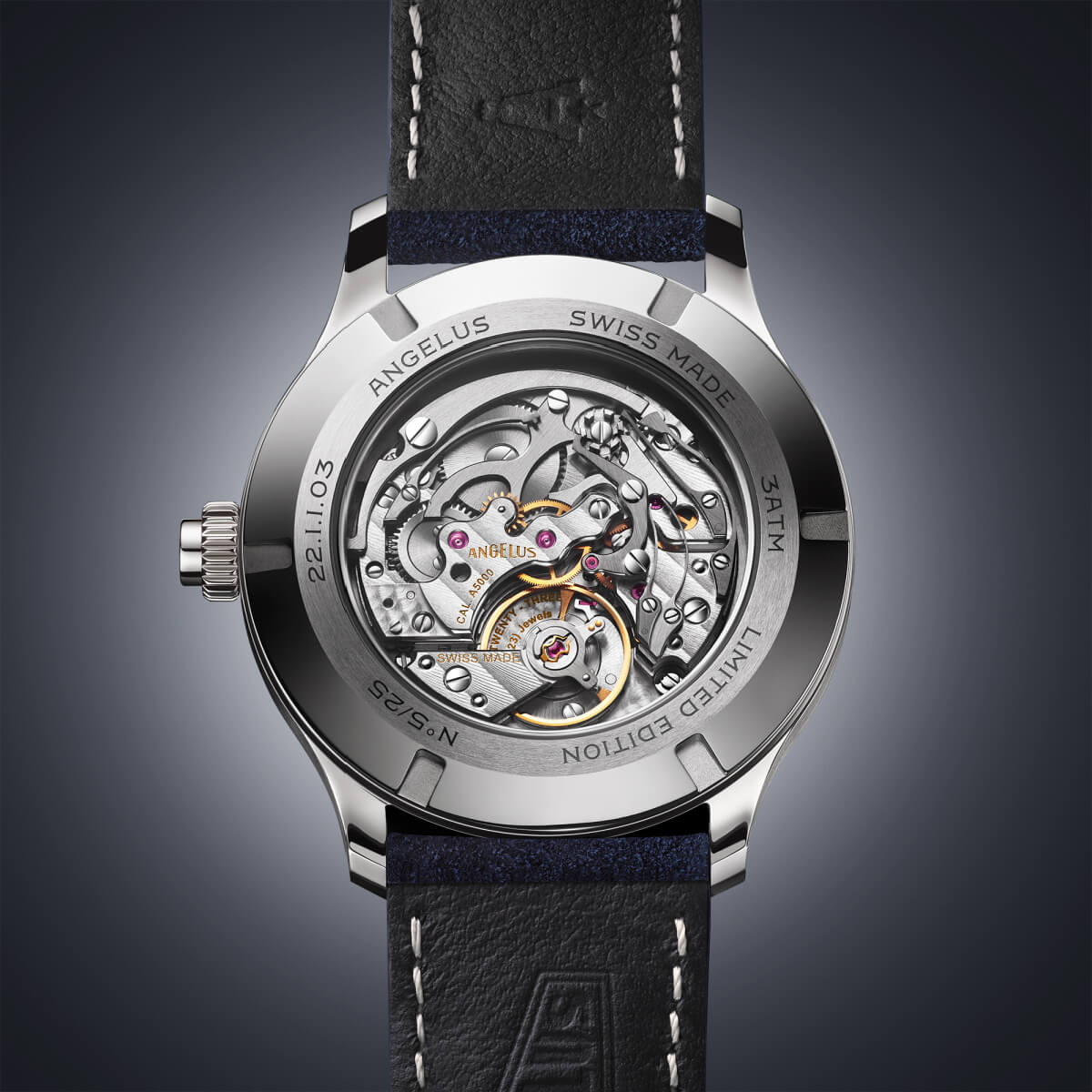 The Angelus Instrument Vitesse Blanc Ivoire wristwatch