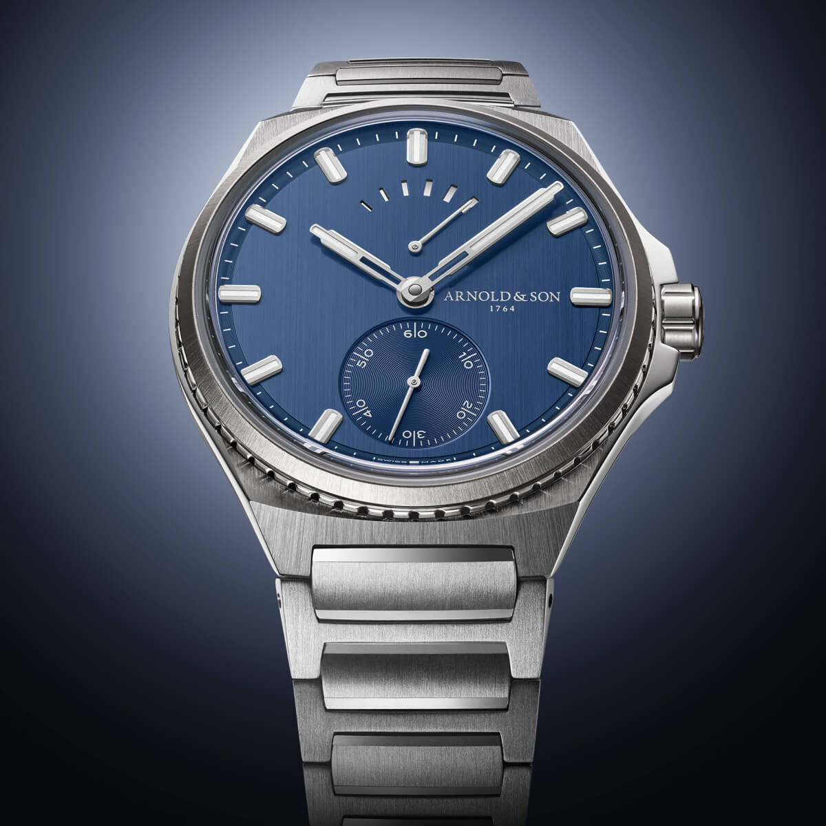 Arnold and Son Longitude Titanium Ocean Blue