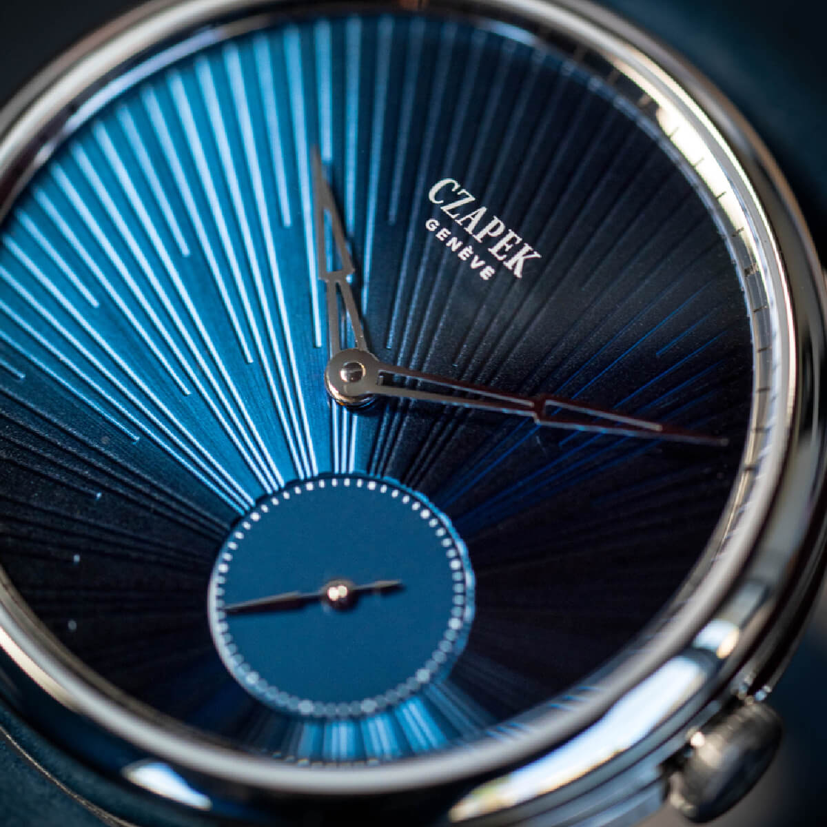 Czapek PROMENADE GUILLOCHÉ SOLEIL BLEU NUIT CZP-099.1