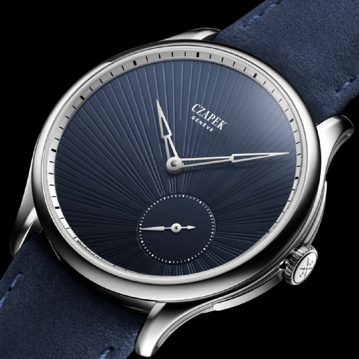 Czapek PROMENADE GUILLOCHÉ SOLEIL BLEU NUIT CZP-099.1