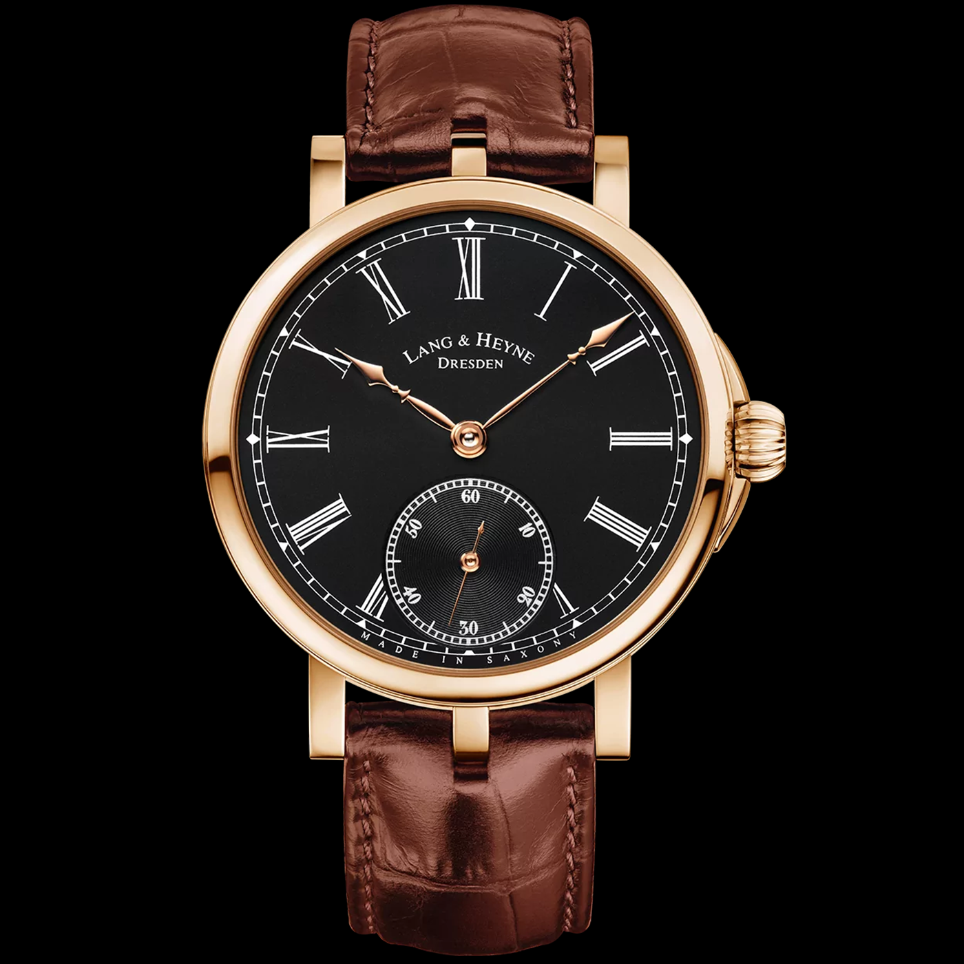 Friedrich III Rose Gold with Black Dial