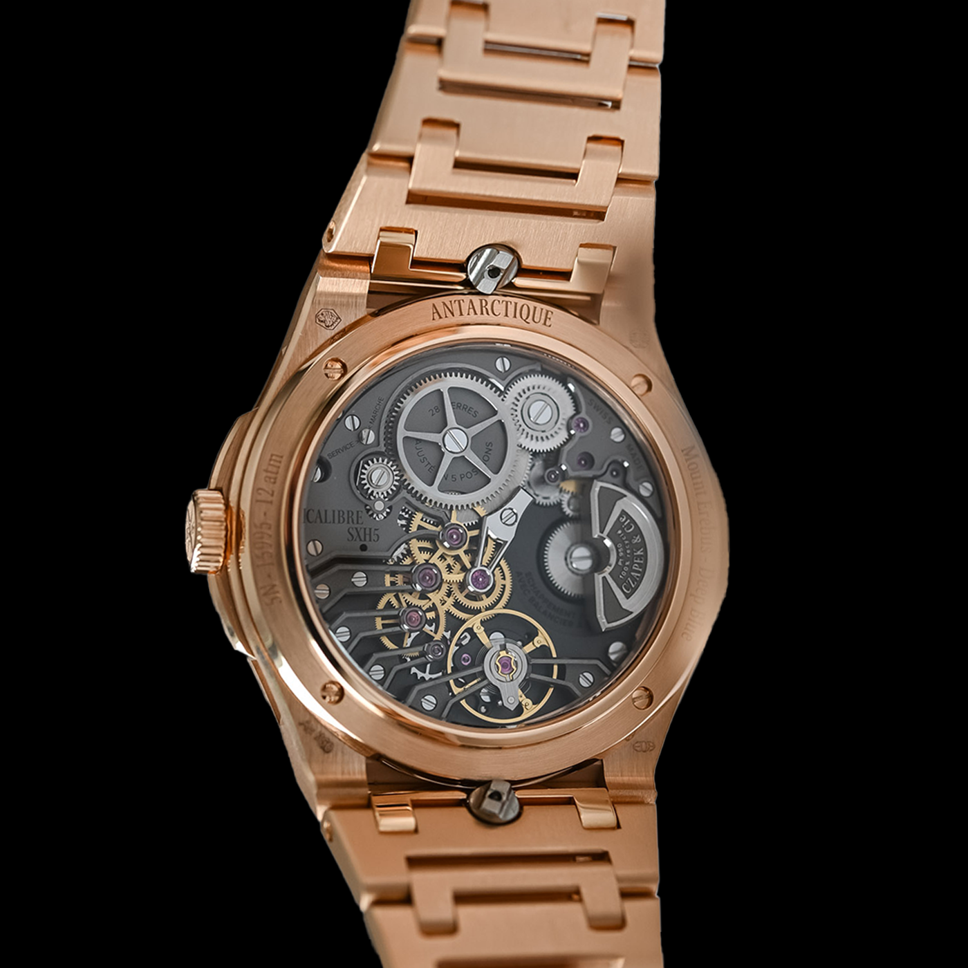 Mount Erebus Deep Blue Full Rose Gold