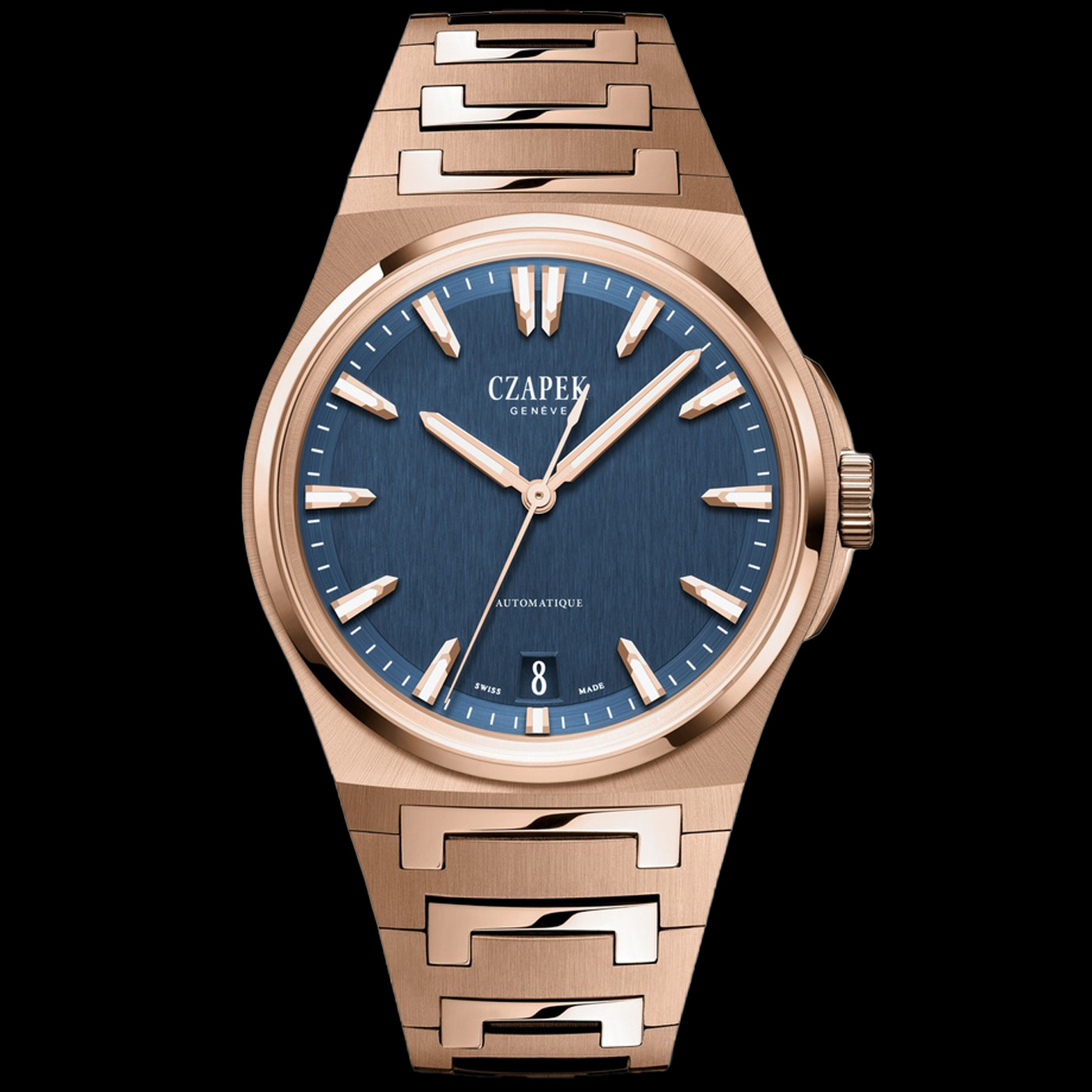 Mount Erebus Deep Blue Full Rose Gold
