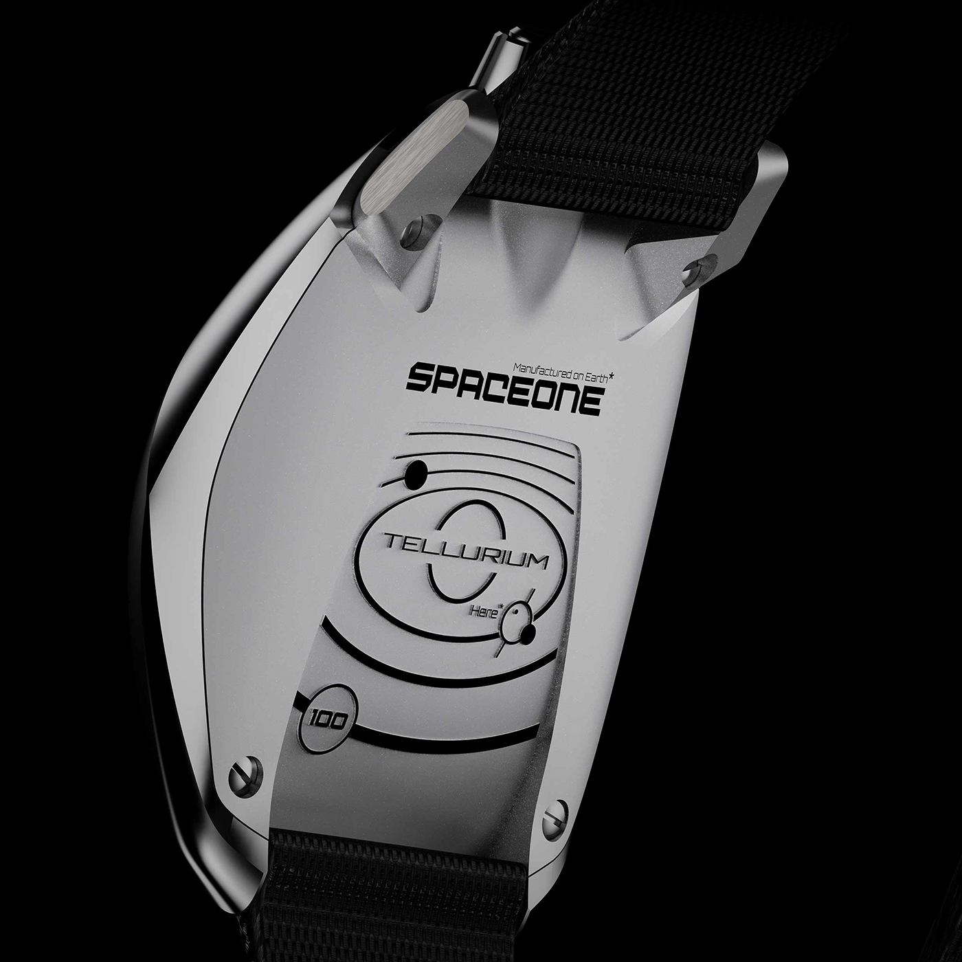 Spaceone Watches Black Titanium Tellurium SpaceOne Black Titanium Tellurium