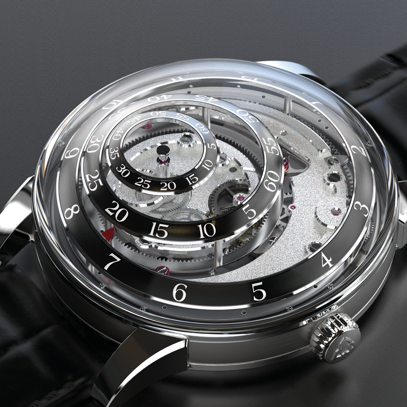 Une Folle Journée Rhodium Plated Edition Black