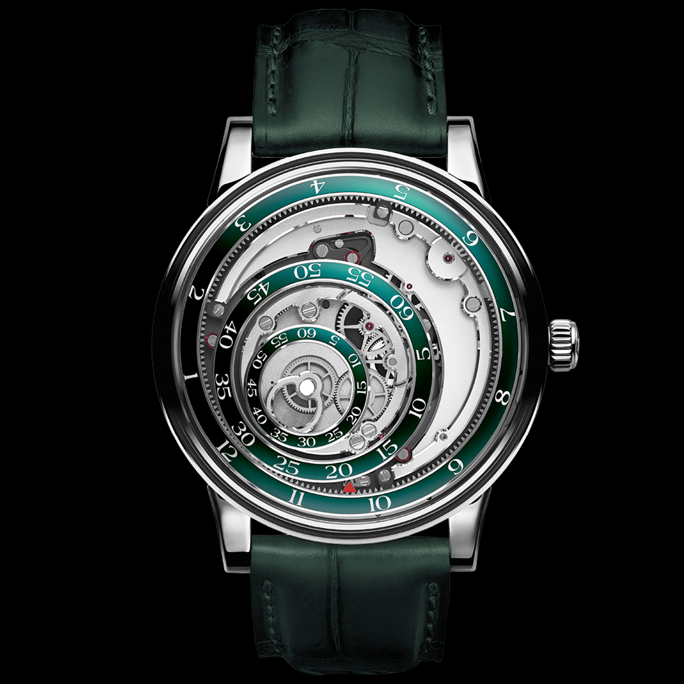 Une Folle Journée Rhodium Plated Edition Green
