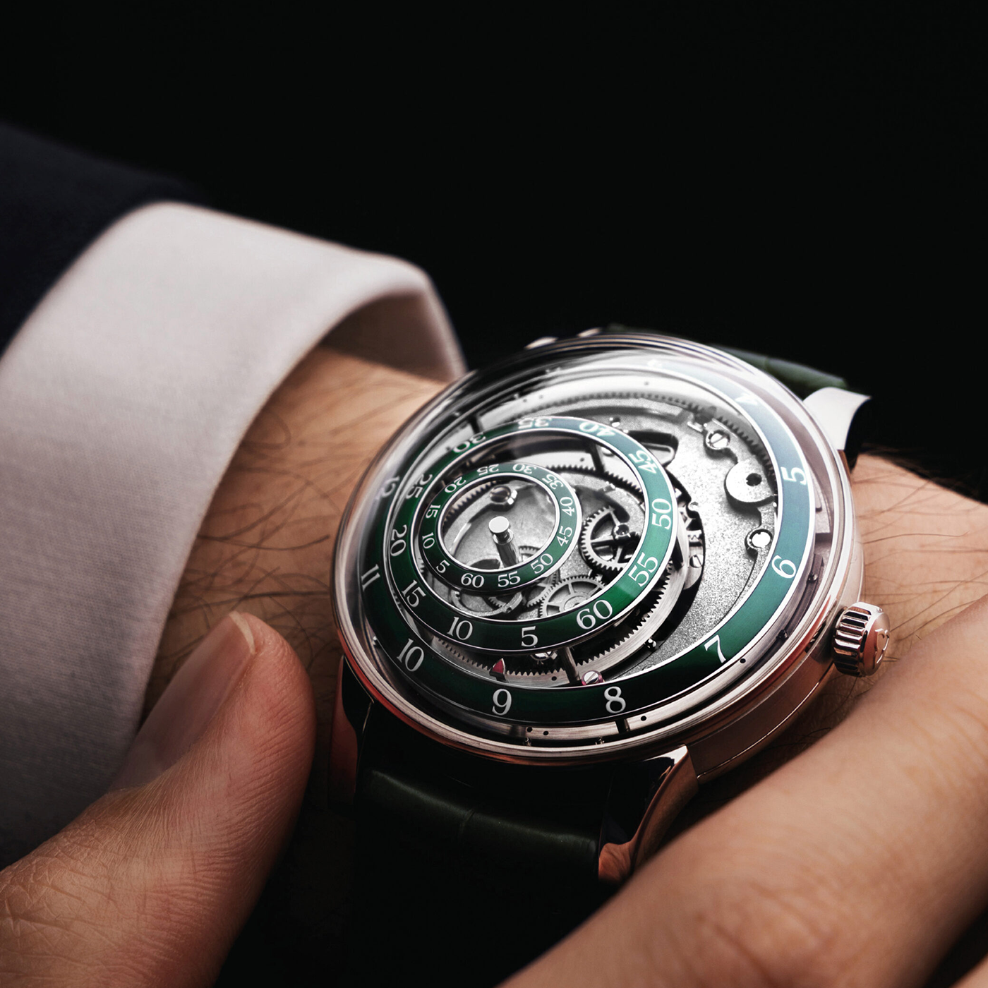 Une Folle Journée Rhodium Plated Edition Green