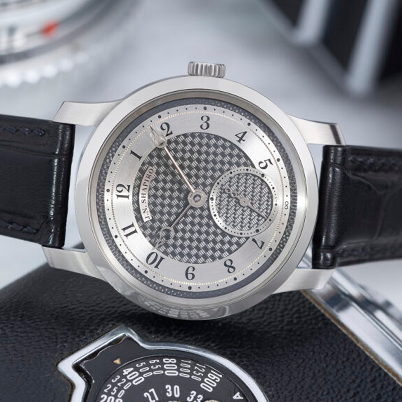 J N SHAPIRO INFINITY SERIES BLACK ZIRCONIUM DIAL 1