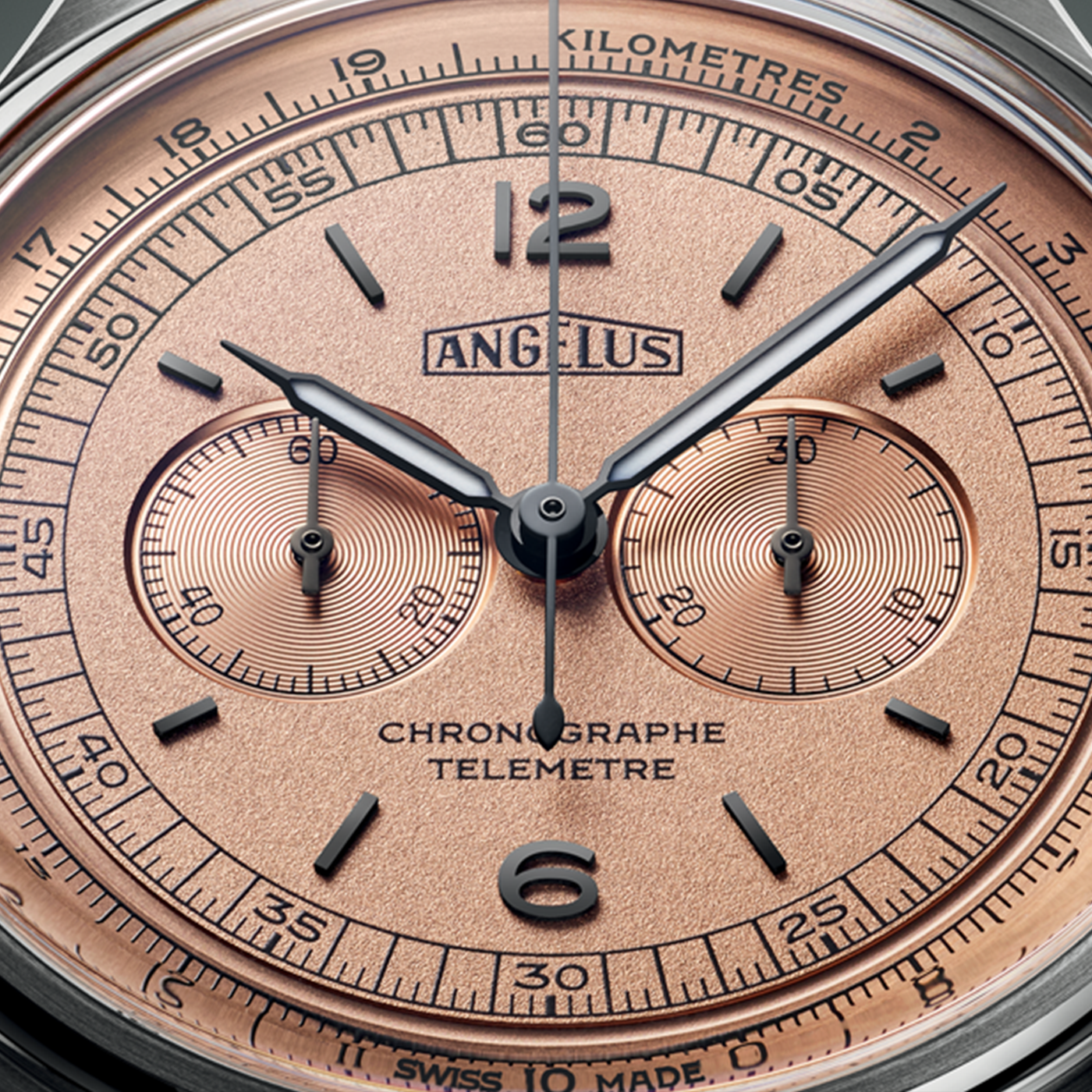 Angelus Chronographe Télémètre Steel Rose Angelus Chronographe Télémètre Steel Rose