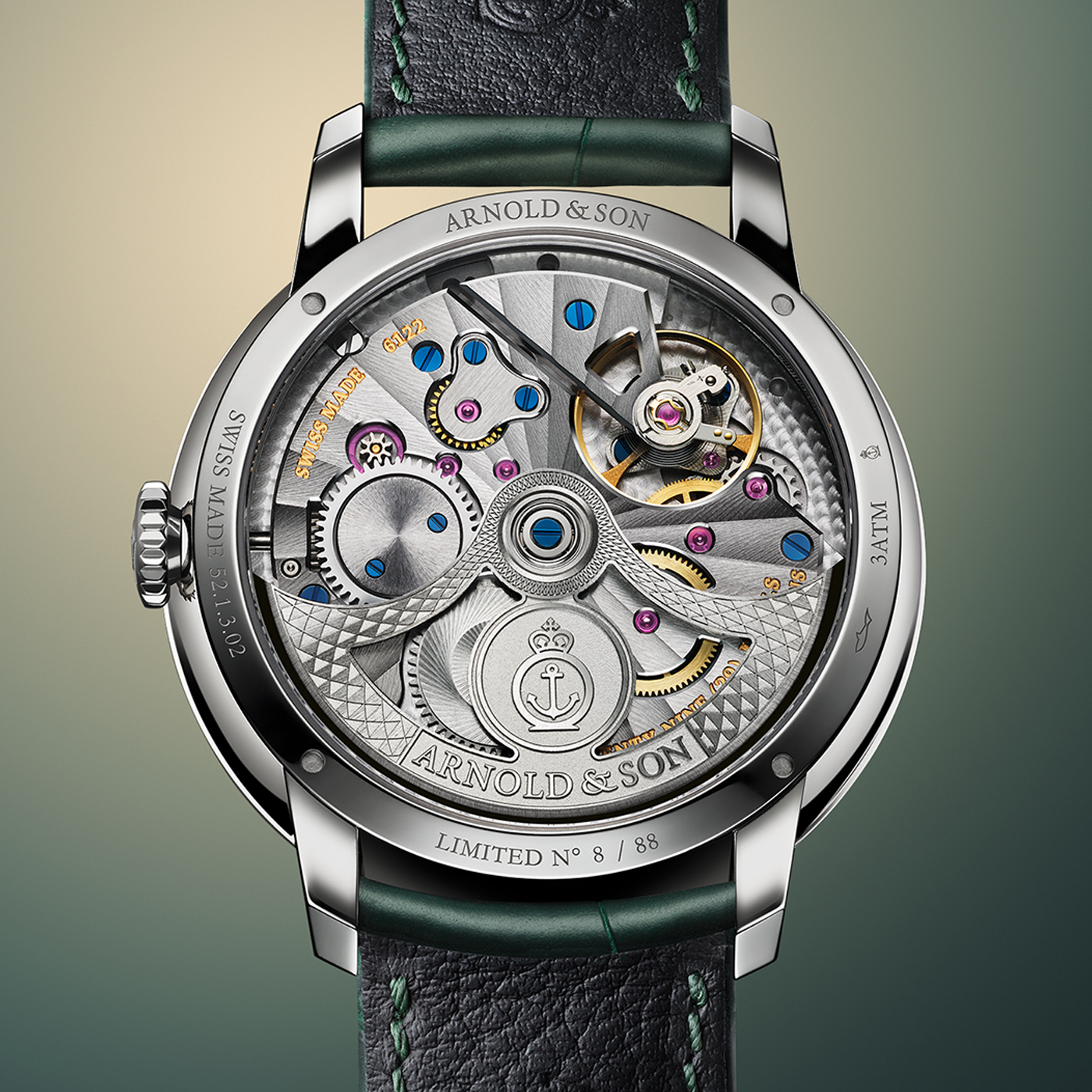 Globetrotter 42 Steel Greenwich Green