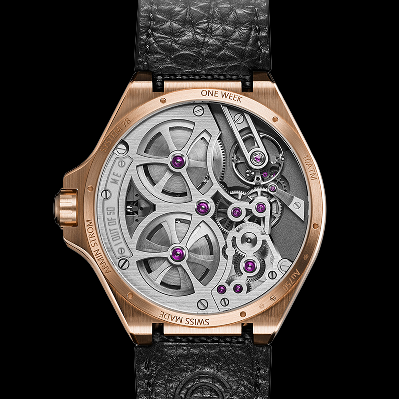One Week Skeleton Rose Gold