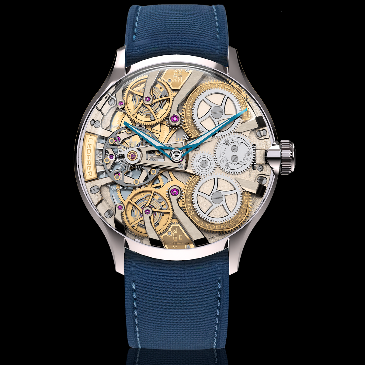 Lederer Inverto Titanium 39 mm