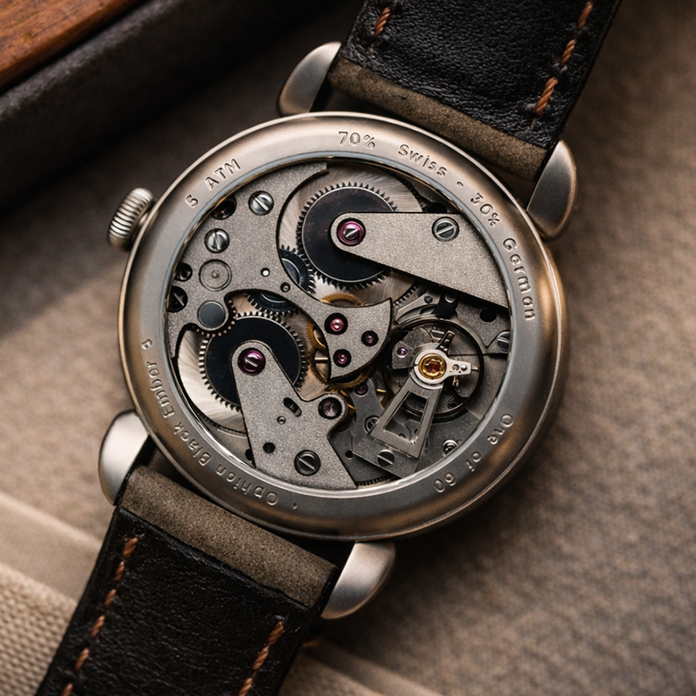 ophion black ember caseback ophion black ember caseback