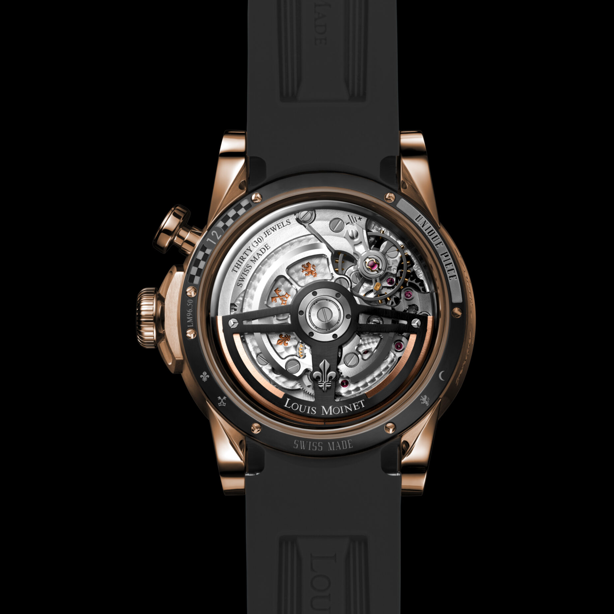 Louis Moinet TIME TO RACE FLASH - LM-96.50.FL caseback