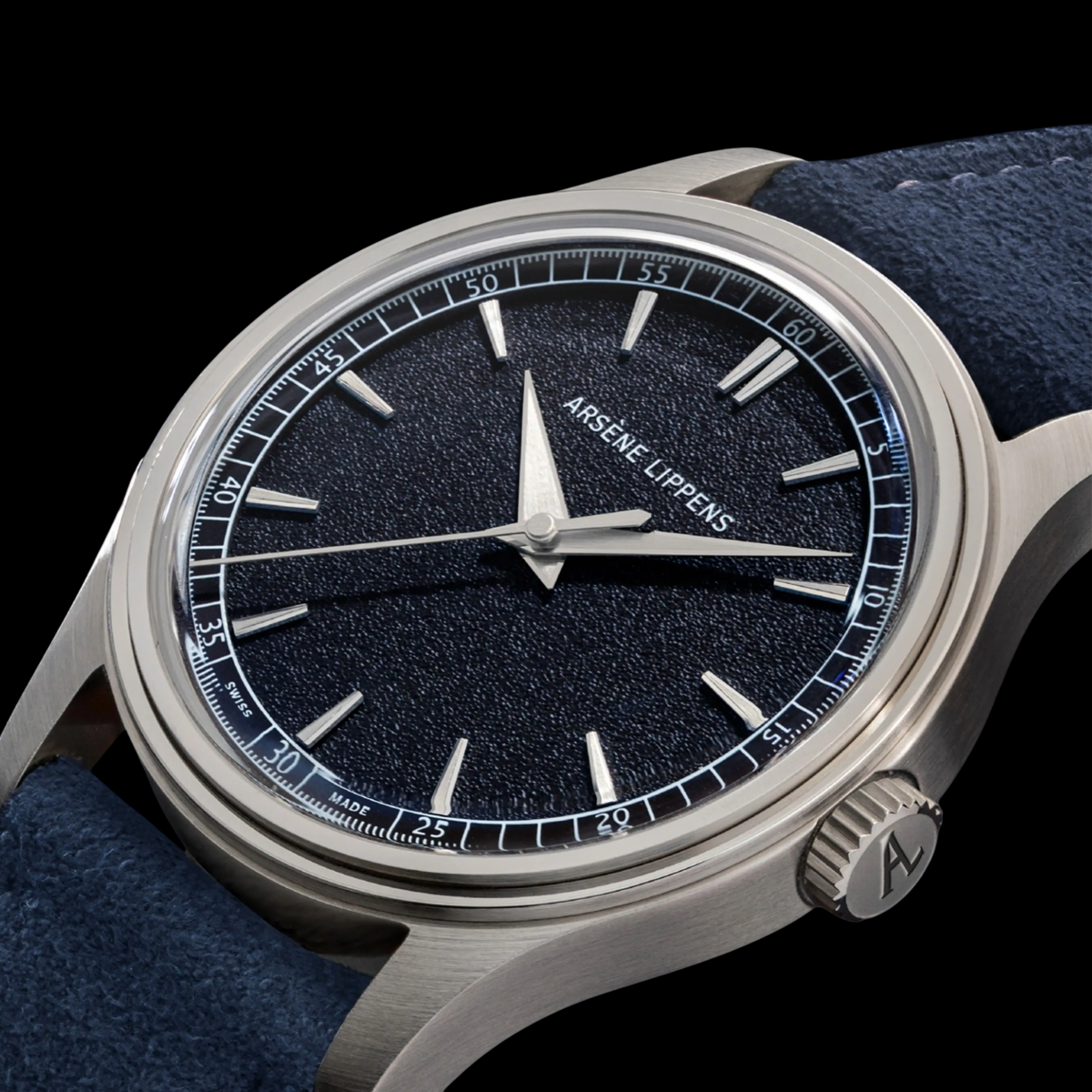 AL classico blu dial Arsène Lippens Classico Blu