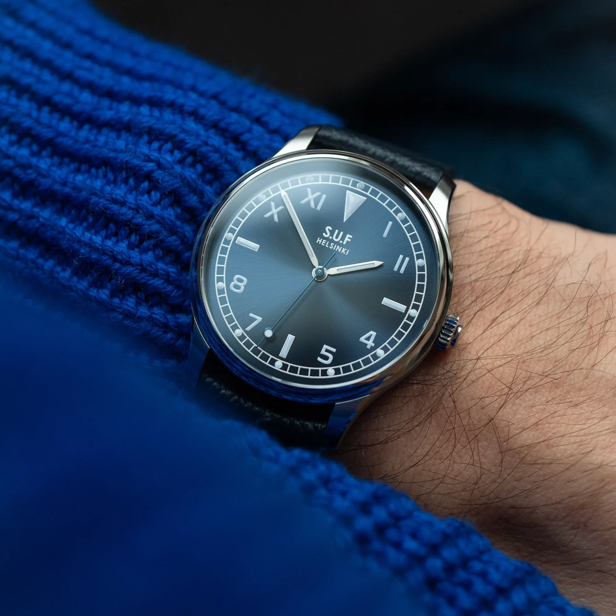 SUF Helsinki 80 Kelo Blue wrist 2 S.U.F Helsinki 180 Kelo Blue