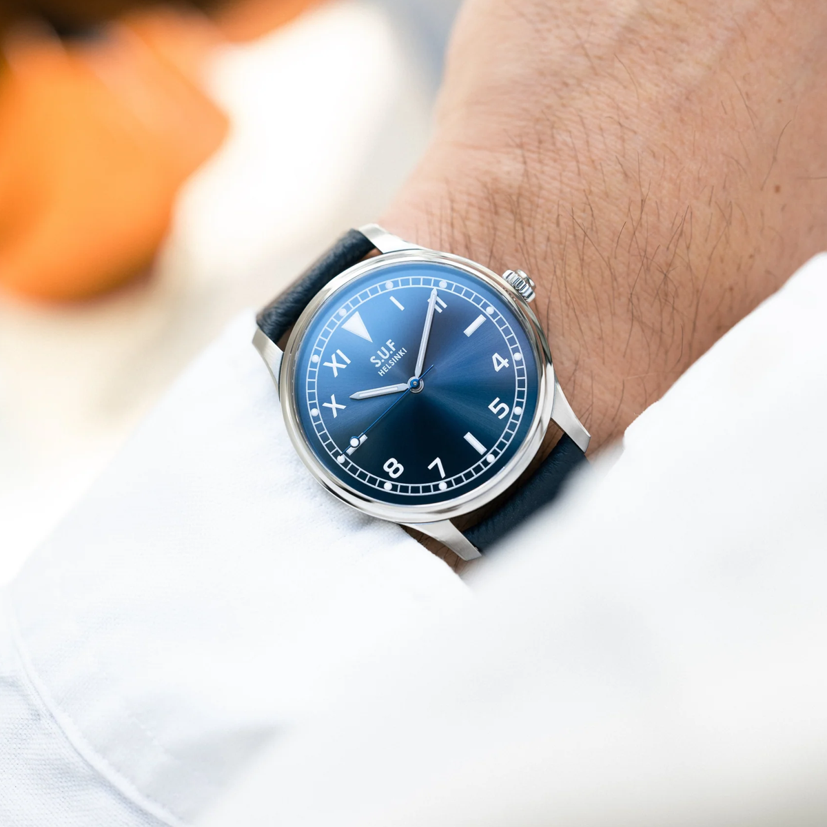 SUF Helsinki 80 Kelo Blue wrist S.U.F Helsinki 180 Kelo Blue