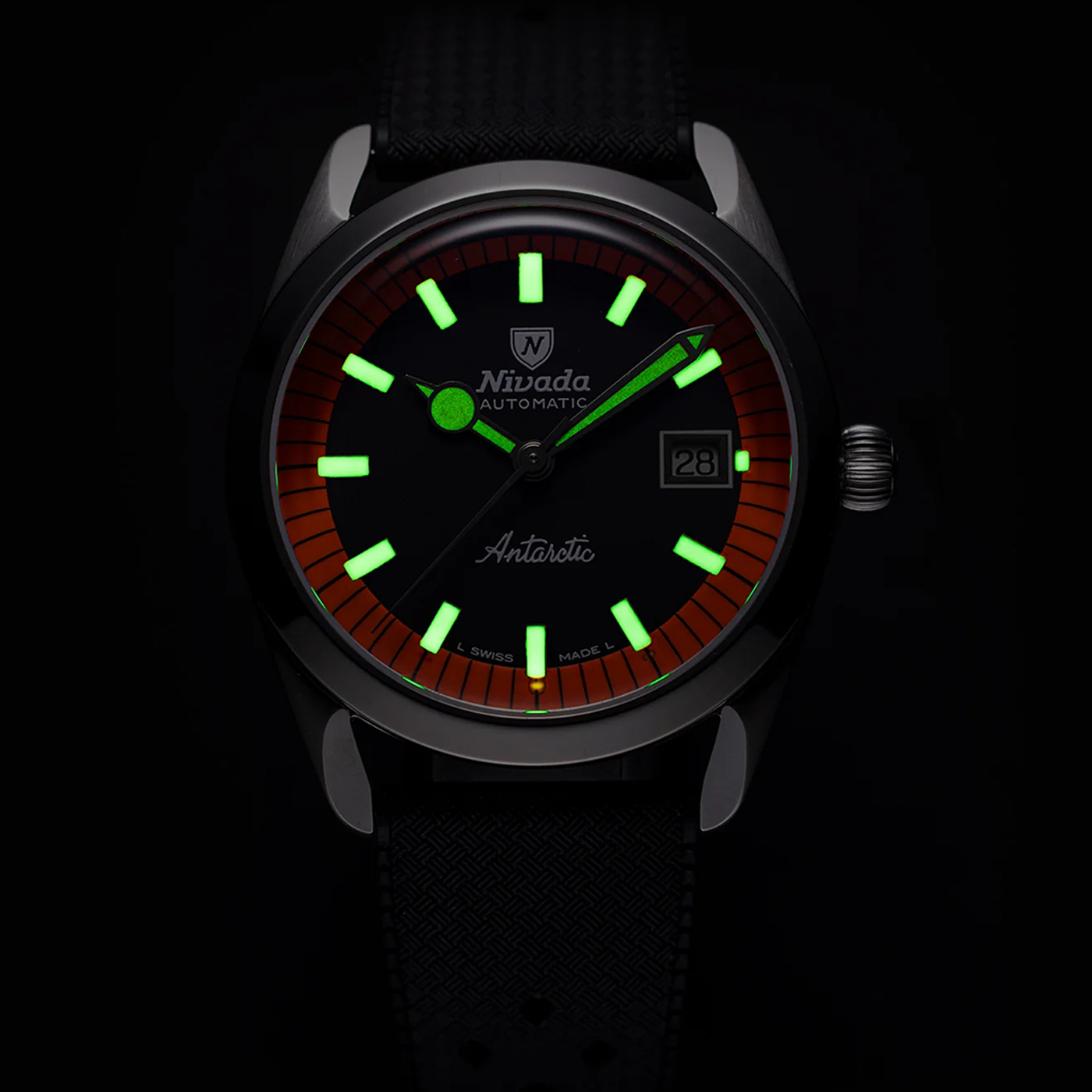 Nivada Grenchen Antarctic Black Orange Night