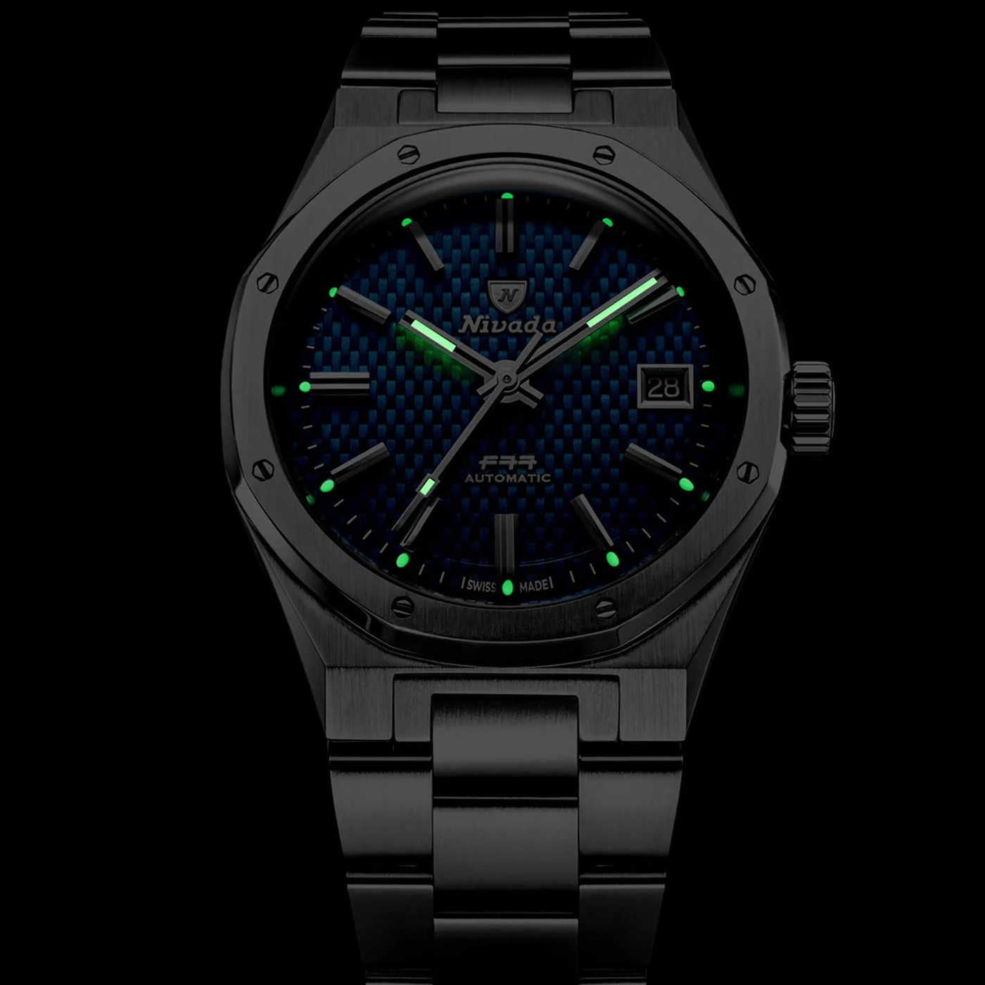Nivada Grenchen F77 SST Blue MK2 - 38mm Night