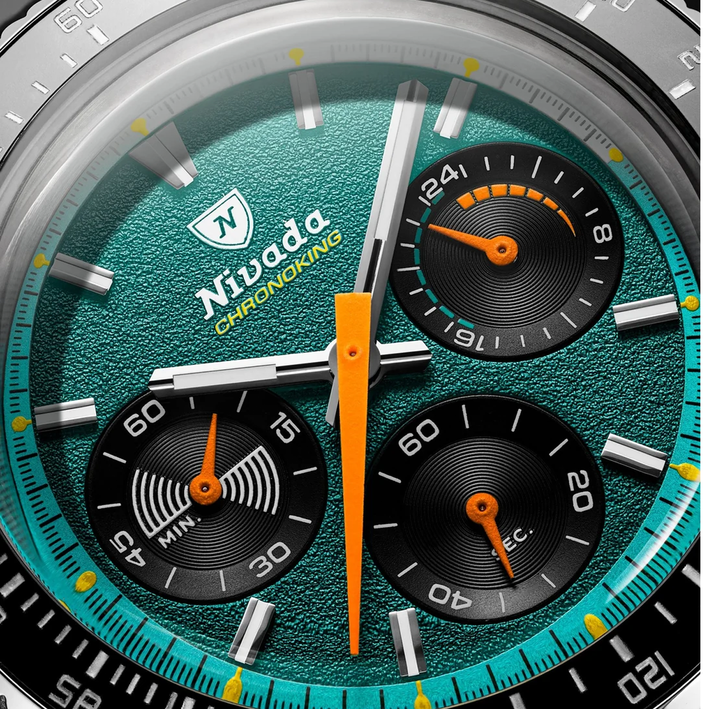 NIVADA GRENCHEN CHRONOKING MECAQUARTZ RACING GREEN DIAL
