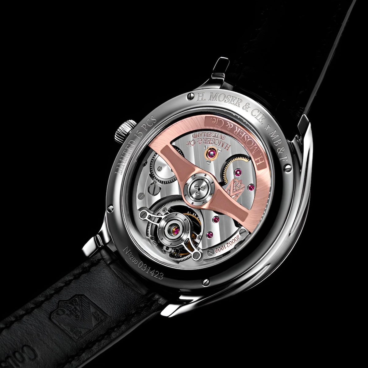 H. Moser & Cie. x MB&F Endeavour Cylindrical Tourbillon MB&F Off-White Caseback