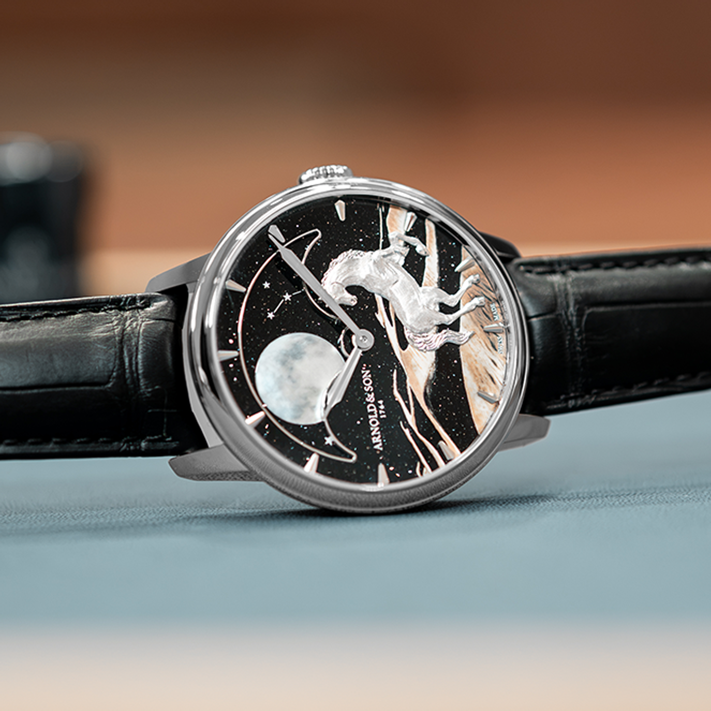 Arnold & Son Perpetual Moon 41.5 Platinum “Horse of the Dunes” Dial Arnold & Son Perpetual Moon 41.5 Platinum “Horse of the Dunes” Dial