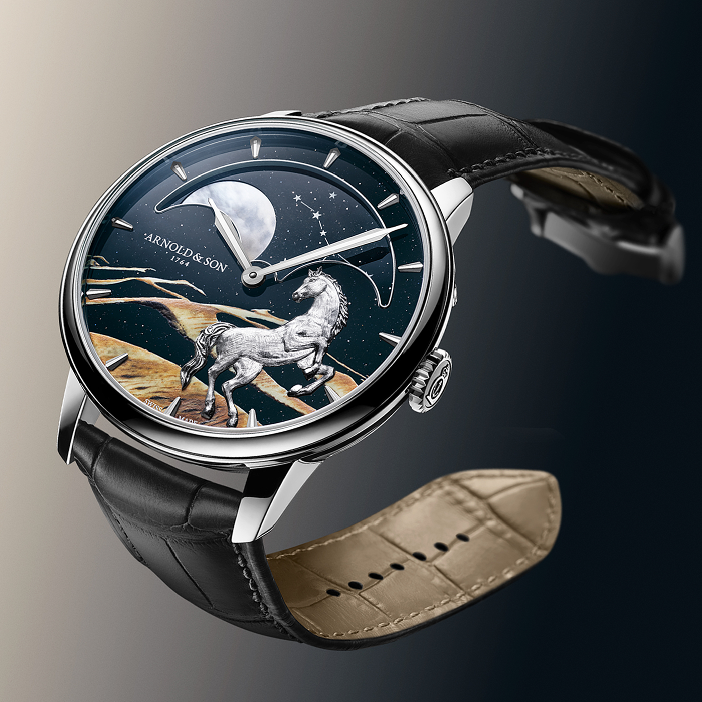 Arnold & Son Perpetual Moon Platinum “Horse of the Dunes” Arnold & Son Perpetual Moon Platinum “Horse of the Dunes”