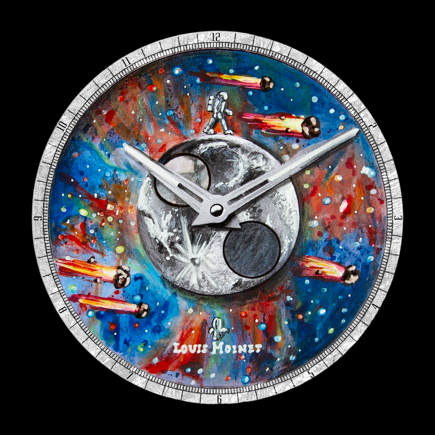 Louis Moinet Moon Meteor Dial