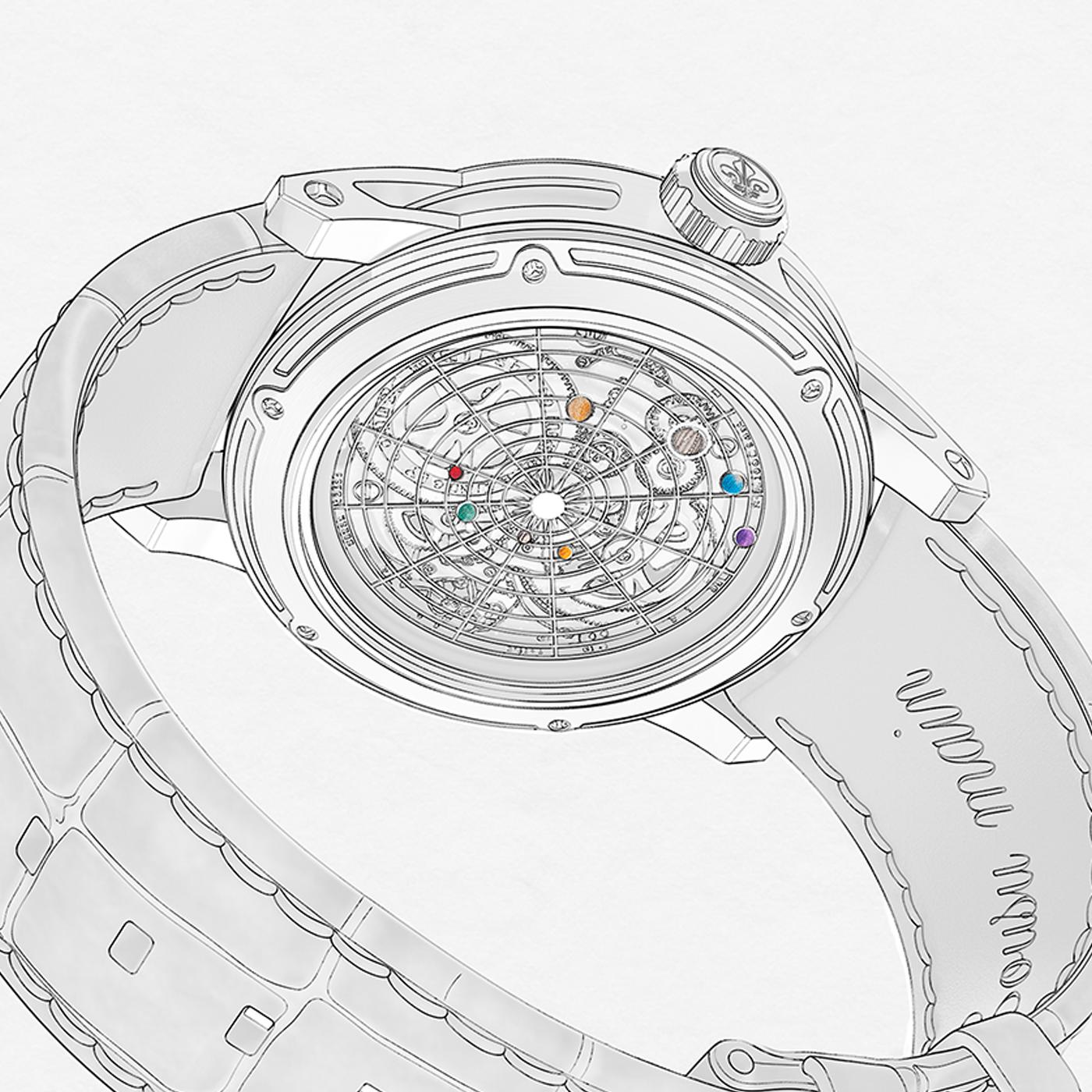 Louis Moinet STELLARIUM Detail