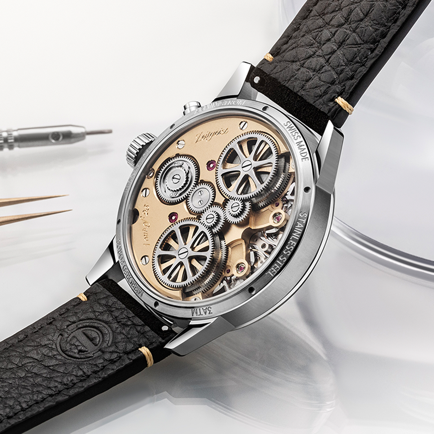 Mirrored Force Resonance Zeitgeist 1665 3N Caseback