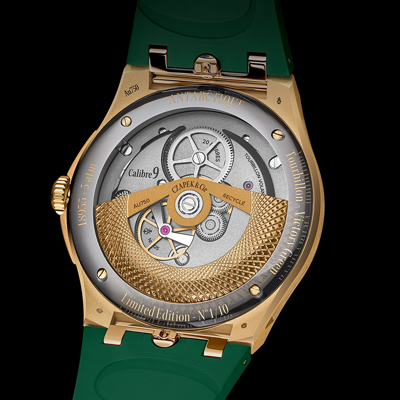 Czapek Antarctique Tourbillon Victory Green Caseback