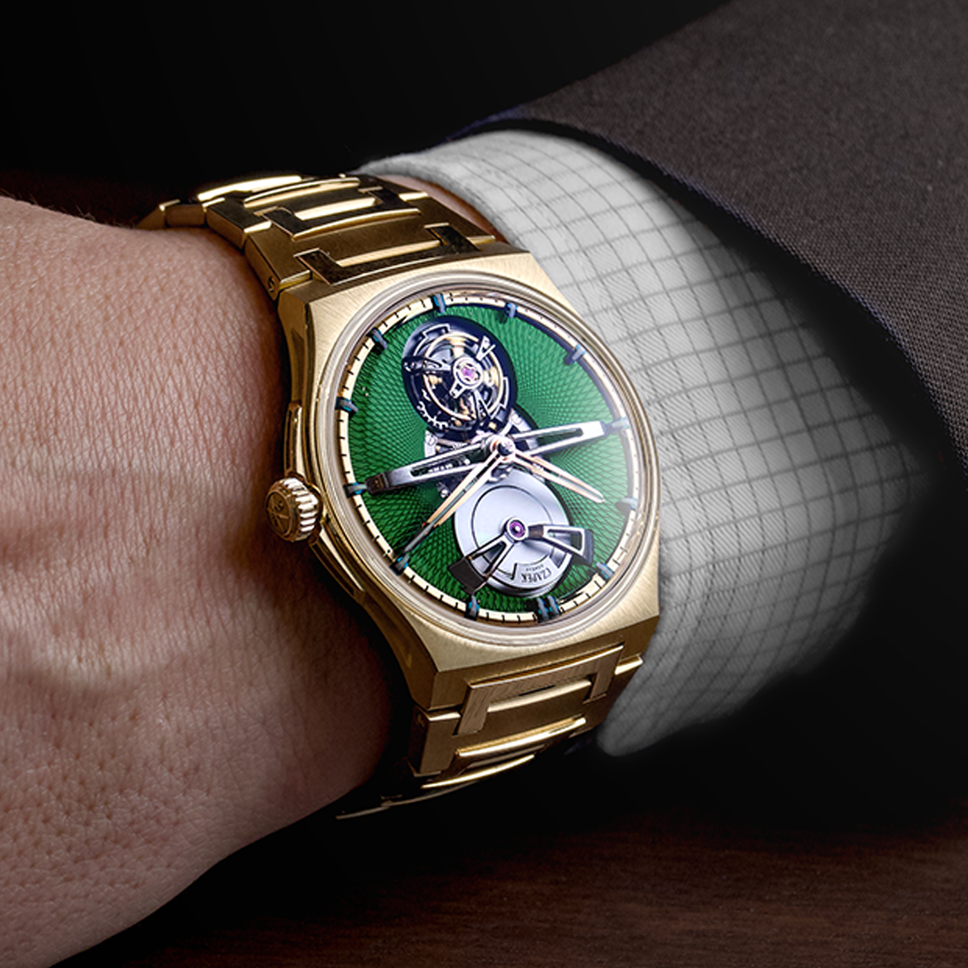 Czapek Antarctique Tourbillon Victory Green Wrist