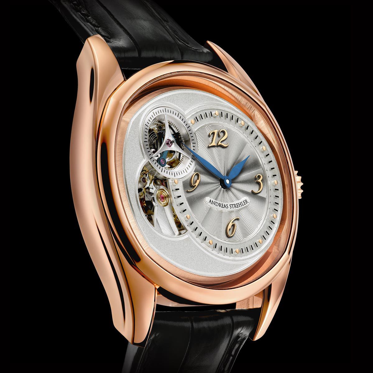 Andreas Strehler Sauterelle Pink Gold Watch 1