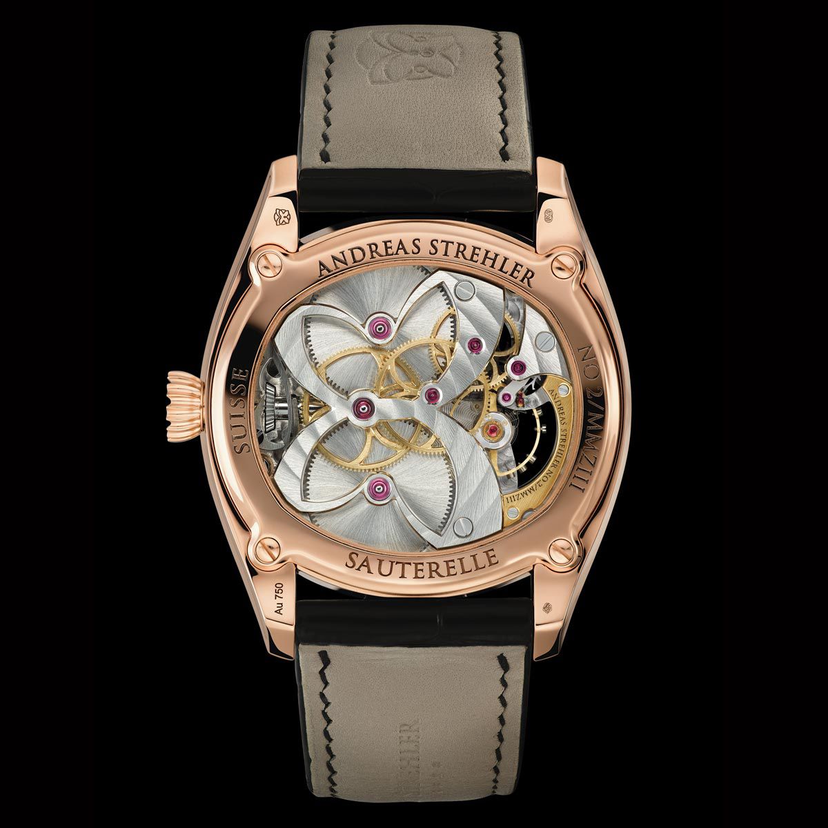 Andreas Strehler Sauterelle Gold Watch